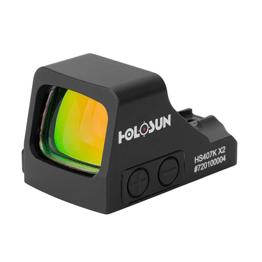 Holosun HS407K X2 6 MOA Refleks Red Dot – Yarı Kompakt Tabanca Optiği